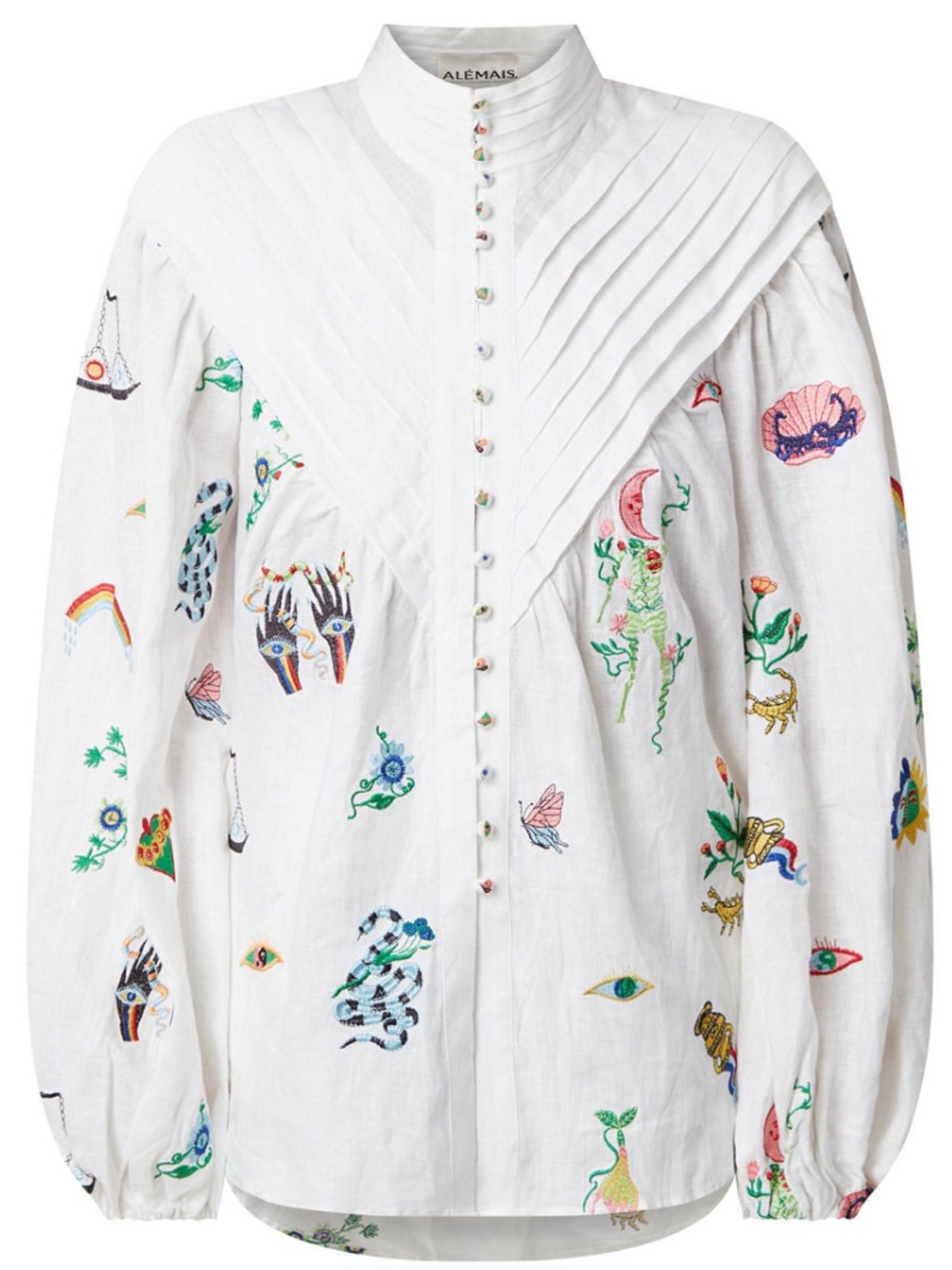 Alemais Atticus Embroidered Shirt